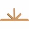 Ekena Millwork Saratoga Timber Gable Bracket, Western Red Cedar, 60"W x 38"H x 3 1/2"D x 3 1/2"F, 15/12 Pitch GBW060X38X0404SAR00SWR - alternate 2